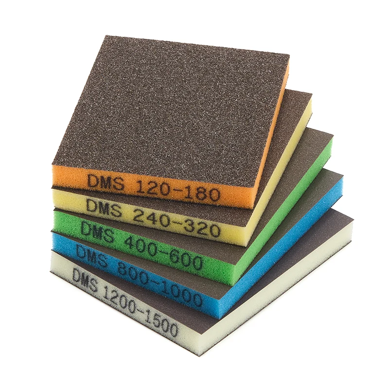 Rəngli ikiqat tərəfli zımpara süngəri